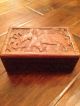 Vintage Carved Wooden Box From India Boxes photo 10