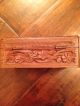 Vintage Carved Wooden Box From India Boxes photo 4