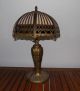 Antique Slag Glass Lamp Lamps photo 8