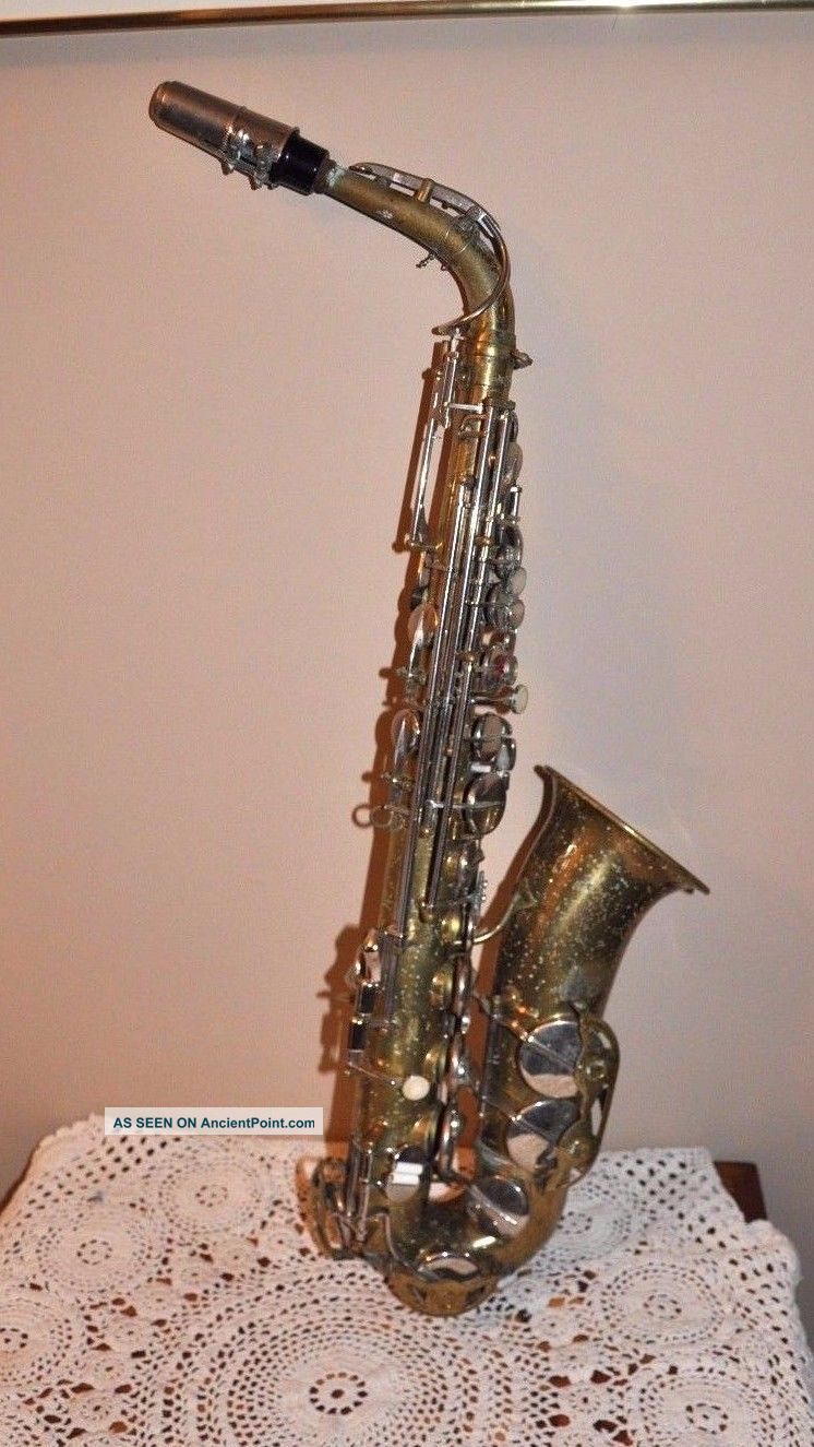 The Parisian Ambassador Made In France F.  E.  Olds And Sons Alto Sax Restore/parts Brass photo