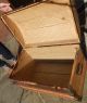 Old 1930s 40s Steamer Trunk Box Travel Wooden Antique Vintage Dome Storage Chest 1800-1899 photo 2