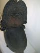 Antique Coal Bucket Scuttle Turtle Hod Cast Iron Enamel Hinged Black Victorian Hearth Ware photo 7