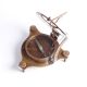 Collectible Marine Nautical Brass Sundial Compass Replica With Wooden Anchor Box Compasses photo 2