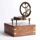 Collectible Marine Nautical Brass Sundial Compass Replica With Wooden Anchor Box Compasses photo 6