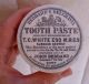 Antique,  Ceramic,  Ca 1880 Chemist To The Queen Beddard ' S Tooth Paste Jar Pot Lid Bottles & Jars photo 1