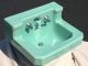 Vintage American Standard Seafoam Green Bathroom Sink Porcelain Integrated Spout Sinks photo 2