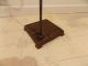 Antique Vintage Art Deco Cast Iron Fireplace Corner Tool Stand,  Ball Top Finial Hearth Ware photo 8
