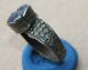 Medieval Period Silver Finger Ring & Blue Stone 1300 - 1500 Ad, Roman photo 10