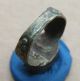 Medieval Period Silver Finger Ring & Blue Stone 1300 - 1500 Ad, Roman photo 3