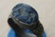 Medieval Period Silver Finger Ring & Blue Stone 1300 - 1500 Ad, Roman photo 7