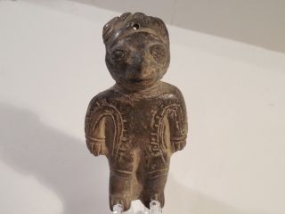 Manteno Figure Pendant Ecuador Pre - Columbian Ancient Artifact Manabi Mayan Nr photo
