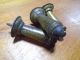 One Large Old Salvaged Door Stop - Brass Wash W/rubber Stopper (4500 - K) Locks & Keys photo 1