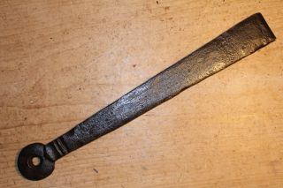Large Antique Wrought Iron Suffolk/norfolk Latch Locking Bar Thumb Latch photo
