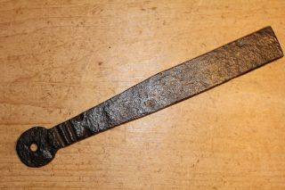Antique Wrought Iron Suffolk/norfolk Latch Locking Bar Thumb Latch photo