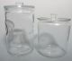 2 Antique Glasco Apothecary Counter Display Candy Cylinder Glass Jars Nr Yqz Bottles & Jars photo 1