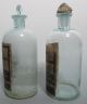 2 Antique Arthur H Thomas Co Chemical Labeled Glass Apothecary Bottles Nr Yqz Bottles & Jars photo 2