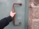 Antique Bronze & Wood Door Handle Pull Vintage Shop Architectural Salvage 17 