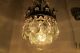 Antique French Basket Style Small Crystal Chandelier Ceilling Lamp Light 1940 ' S Chandeliers, Fixtures, Sconces photo 5