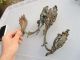 French Curtain Tie Back Hooks Rococo Baroque C1860 Architectural Antique Old X2 Hooks & Brackets photo 2