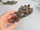 French Curtain Tie Back Hooks Rococo Baroque C1860 Architectural Antique Old X2 Hooks & Brackets photo 5