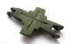 Circa.  1100 A.  D British Found Medieval Period Bronze Reliquary Crucifix Pendant British photo 2