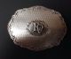 Antique 900 European Silver Trinket Pill Snuff Box Etched Repousse Monogrammed Coin Silver (.900) photo 2