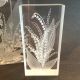 2 Fra Frank Albrecht Clear Lucite Acrylic 3d Etched Flower Paperweight Sculpture Mid-Century Modernism photo 1