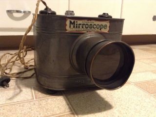 Early 1900 ' S Mirrorscope Large Lens Postcard - Photo Viewer And Magnifier photo