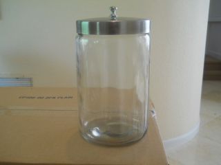 Vintage Glass Medical Canister/jar/container photo