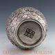 Chinese Silver Copper Carved Phoenix Vase W Xuande Mark Vases photo 8