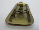 Antique Brass Candle Snuffer/scissors & Tray Marked Russian Imperial Eagle Yqz Metalware photo 1