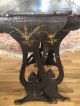Antique 19th C.  Chinese Lacquer French Regency Chinoiserie Nest Tables Pair Trays photo 9