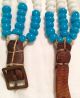 Glass Bead & Leather Necklace Native American photo 5