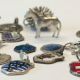20 Vintage Sterling Silver Bracelet Charms,  Horses,  Religious,  City And Country Sterling Silver (.925) photo 6