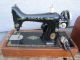 Antique Singer 99k Sewing Machine C1922 Aluminum W/ Carry Case Electric Sewing Machines photo 3