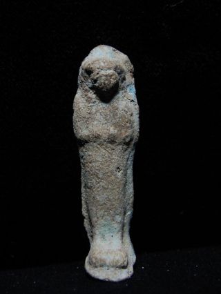 Zurqieh - Ancient Egypt,  3rd Intermediate Period,  Terracotta Ushabti,  1070 - 712 photo