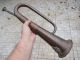 Old Military Bugle Clarion Trumpet With Badge Argyll And Sutherland Other Antique Instruments photo 6