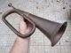 Old Military Bugle Clarion Trumpet With Badge Argyll And Sutherland Other Antique Instruments photo 7