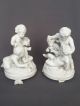 Pr Antique Sevres French Parian Porcelain Cherub Bisque Figurine Figure Putti Figurines photo 1