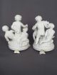 Pr Antique Sevres French Parian Porcelain Cherub Bisque Figurine Figure Putti Figurines photo 2