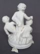 Pr Antique Sevres French Parian Porcelain Cherub Bisque Figurine Figure Putti Figurines photo 3