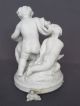 Pr Antique Sevres French Parian Porcelain Cherub Bisque Figurine Figure Putti Figurines photo 5