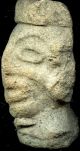 Pre - Columbian Early Mayan Terracotta Figure Head,  Ca;100 Bc - 500 Ad The Americas photo 1