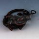 Chinese Retro Brass Snake Wrapped Around Basalt Statue Wr10506 Other Antique Chinese Statues photo 4