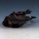 Chinese Retro Brass Snake Wrapped Around Basalt Statue Wr10506 Other Antique Chinese Statues photo 5