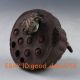 Chinese Yixing Zisha Handmade Seedpod Of The Lotus & Frog 953 Other Antique Chinese Statues photo 4