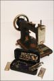 Vtg Minnesota Sewing Machine Model F Stencil Head Crank Steampunk Loft Cast Iron Sewing Machines photo 6