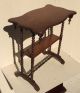 Fine Antique Victorian Walnut Table / Stand With Spool Legs 1900-1950 photo 1