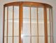 Vintage Art Deco Walnut Single Door Demi Lune Bow China Curio Display Cabinet Post-1950 photo 1