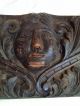 1890 ' S Heavily Carved Oak Architectural Artifact - Woman ' S Face,  Scrolls,  Leaves Other Antique Architectural photo 3